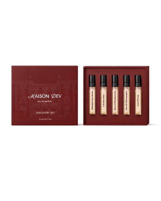 Maison Dev Discovery Set – 5 × 5 mL Eau de Parfum Travel Sprays