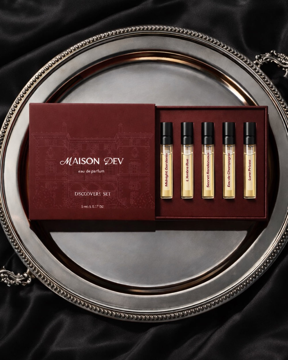 Maison Dev Discovery Set – 5 × 5 mL Eau de Parfum Travel Sprays